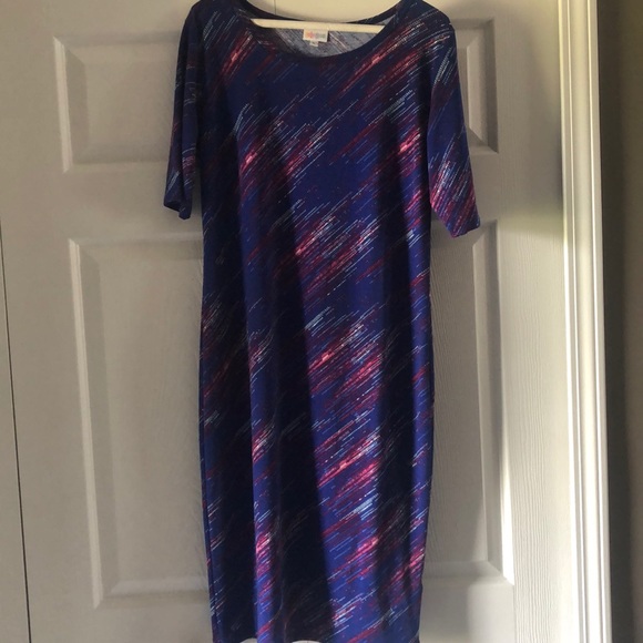 Lularoe Julia Dress. Like new size L - Picture 1 of 4